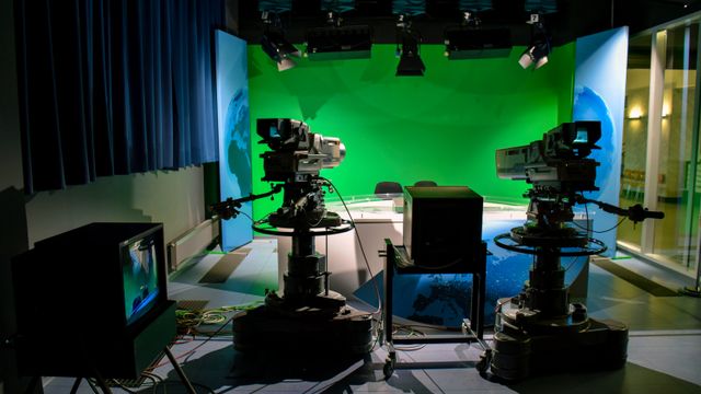 A television news studio